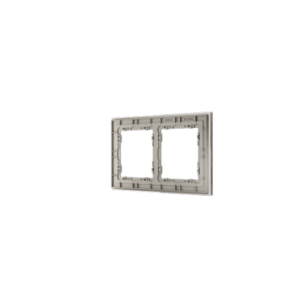 Рамка стеклянная Voltum S70 на 2 поста, (кашемир, стекло)