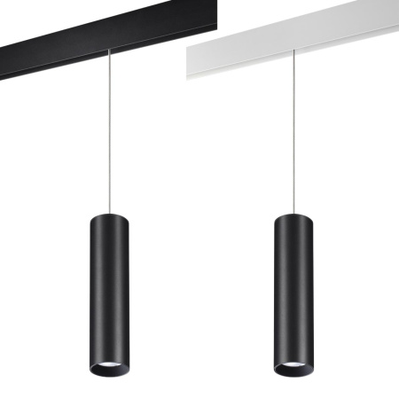 Трековый св-к димм.с ДУ,со сменой цв.темп.IP20 LED 3000~6500К 20W 48V черный FLUM B NOVOTECH