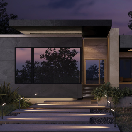 Ландшафтный светильник 12Вт 3000К Черный IP54 Paso O595FL-L12B3K Outdoor Maytoni