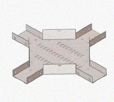 Лоток крестообразный перфорированный КМ 250х65 У3, окрашенный, S1,5