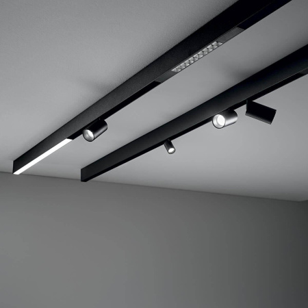 Шинопровод для низковольтных трековых светильников, черный, 1м, CABM1000