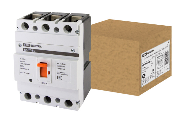 Выключатель автоматический ВА87-35 3П 250А 25кА TDM