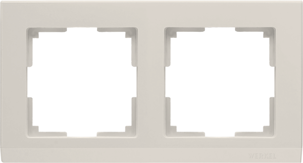 Stark Рамка горизонт/вертик 2 пост . слоновая кость IP20 Werkel