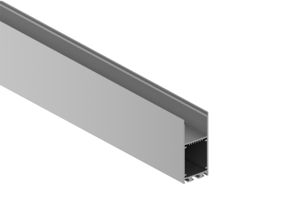 Donel Накладной/подвесной алюминиевый профиль,32,2х71,5х2000. Цвет: Анодированное серебро,серия:DN8HF