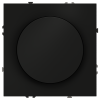 Светорегулятор встраиваемый Voltum S70 поворотно-нажимной 600 Вт, (черный матовый)