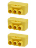 Клемма винтовая изолированная КВИ-3 для Al и Cu проводов (6,0мм2) желтая TDM