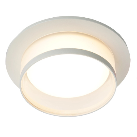 Светильник потолочный встраиваемый, 15W 230V GX53, белый, круг, без лампы, DL500 Feron