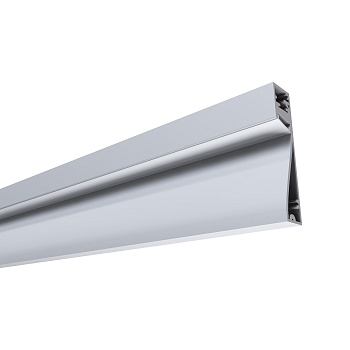 08-43 Профиль алюминиевый для светодиодной ленты, накладной, серебро, 80х18мм, 2м, шир. ленты до 12мм, индивидуальная упаковка (рассеивател... APEYRON