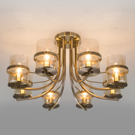 Потолочная люстра 8*E14 60Вт античная бронза IP20 Coppa (60085/8 античная бронза) Eurosvet