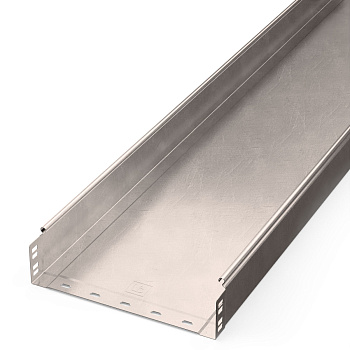 Лоток неперфорированный Стандарт INOX (AISI 409) 300х80х3000 (0,8 мм) (6 м/уп) Промрукав