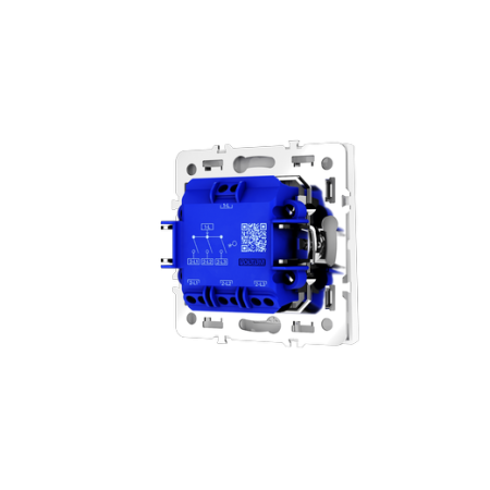 Выключатель встраиваемый Voltum S70 трехклавишный 10А, (белый глянцевый)
