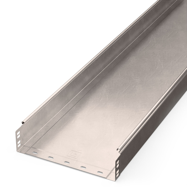 Лоток неперфорированный Стандарт INOX (AISI 409) 300х80х3000 (0,8 мм) (6 м/уп) Промрукав