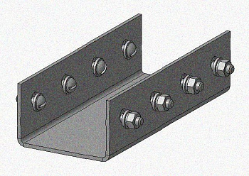 Соединитель стоек СС УТ1,5, нержавеющая сталь (марка 12Х18Н10Т), S2,5