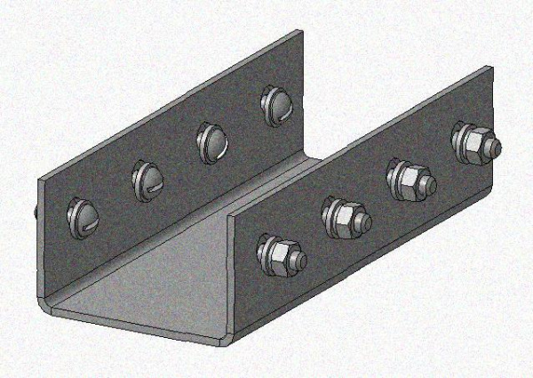 Соединитель стоек СС УТ1,5, нержавеющая сталь (марка 12Х18Н10Т), S2,5