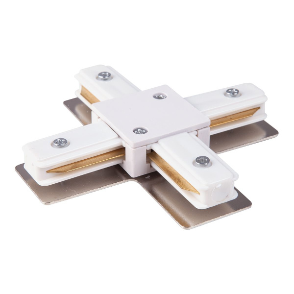 Коннектор X-образный для однофазного шинопровода белый IP20 (a039585) Elektrostandard