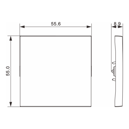 Donel A07 матовый кремовый клавиша 1-я, серия DB