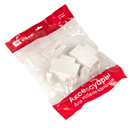 Угол T-образный (40х40) (4 шт) белый EKF-Plast