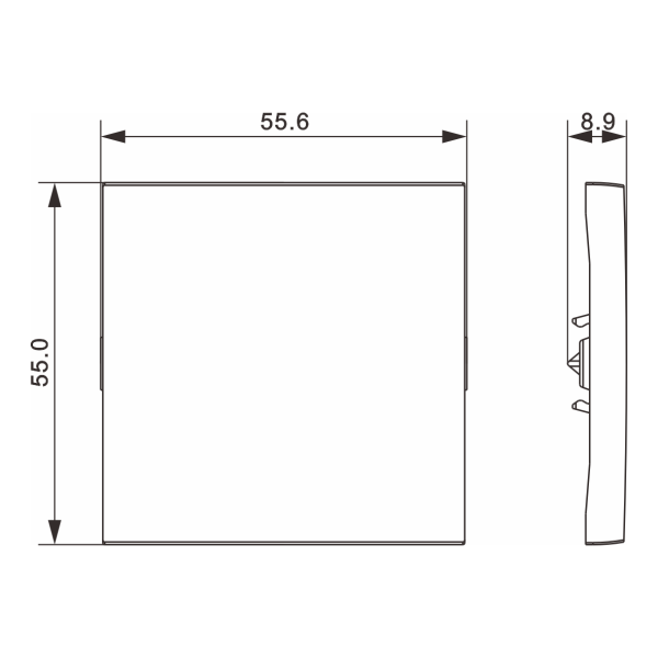 Donel A07 матовый кремовый клавиша 1-я, серия DB
