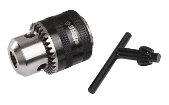 Патрон ударный ключевой для дрели, Профессионал 2908-10-1/2, 10мм, посадочная резьба 1/2", D=0,8-10мм, с ключом в комплекте ЗУБР