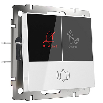 Кнопка звонка с индикацией для отелей (белый) СУ IP20 Werkel