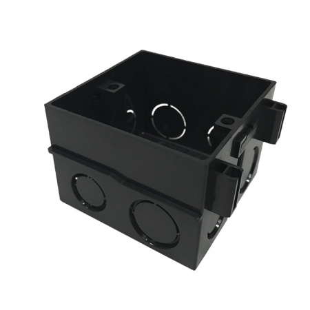 Квадратная монтажная коробка размер 81х81 наружные габариты Livolo