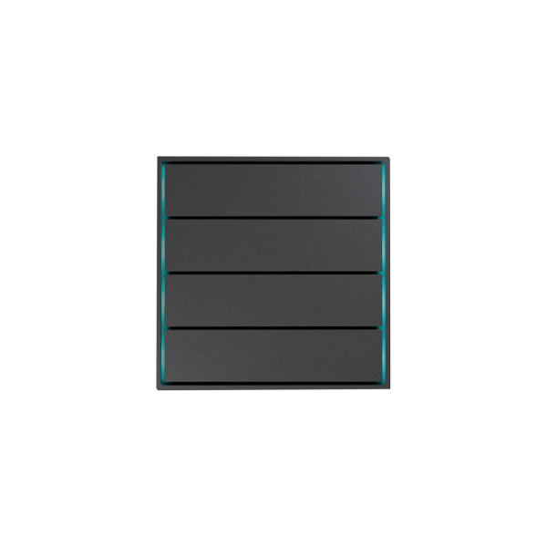 Donel Сенсорный кнопочный модуль KNX, 4 группы, метеорит. Серия устройств: DKNX