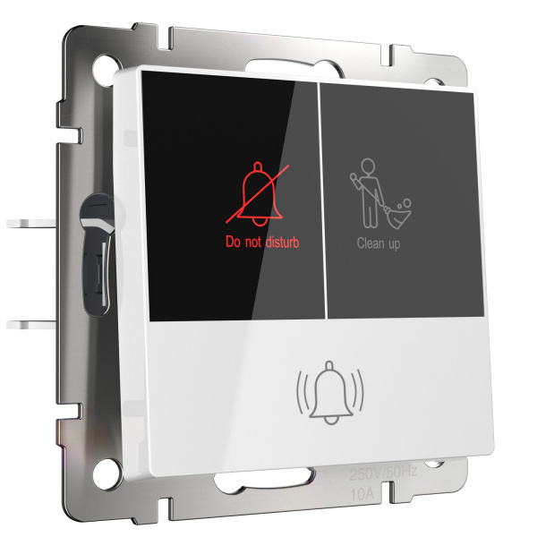 Кнопка звонка с индикацией для отелей (белый) СУ IP20 Werkel