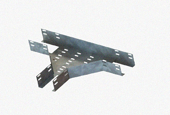 Лоток тройниковый перфорированный ОТ 400х65 УХЛ1, оцинкованный лист S1,0