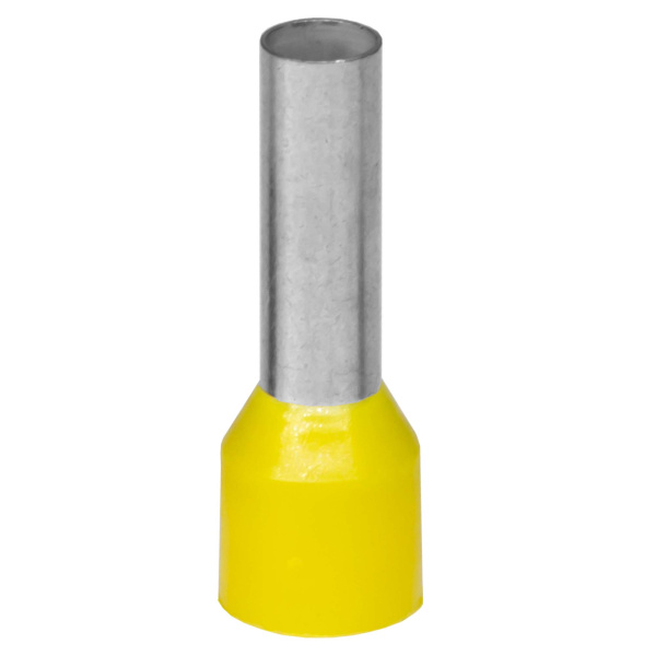 Наконечник-гильза с изол. фланцем для жилы сечением 25кв.мм, длина контактной части 18мм, желтый DKC