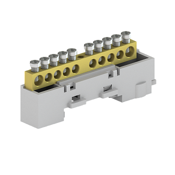 Шина нулевая неизолированная KSN-7-6x9-10 GREY Tekfor