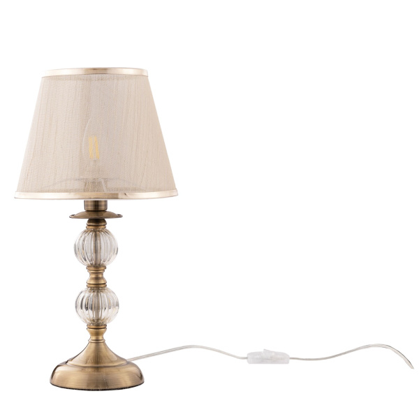 Настольный светильник 1*E14 40Вт Бронза Антик IP20 Inessa FR2685TL-01BZ Freya