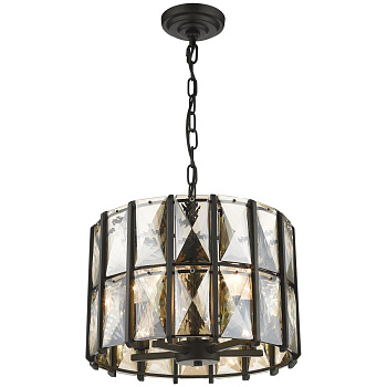 Светильник подвесной Черный/Черный, Янтарный E14 5*40Вт WE148.05.023 WERTMARK