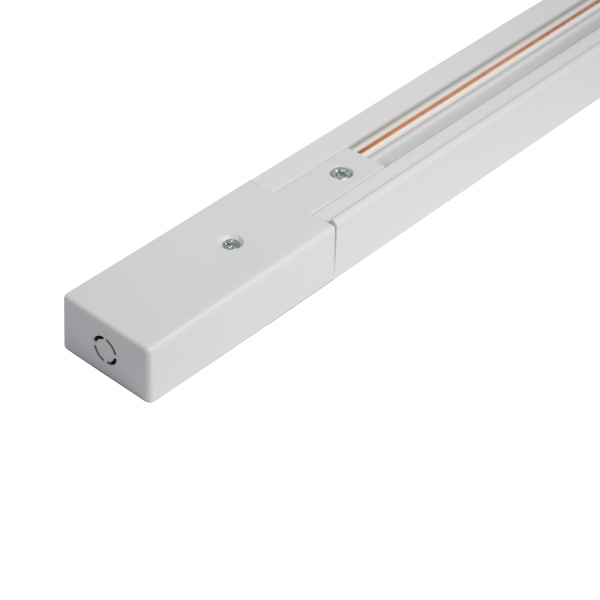 Шинопровод белый 2м PTR 2M-WH с токоподводом и заглушкой Jazzway