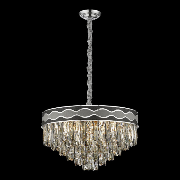 Люстра подвесная Хром/Прозрачный E14 12*40Вт WE135.12.103 WERTMARK