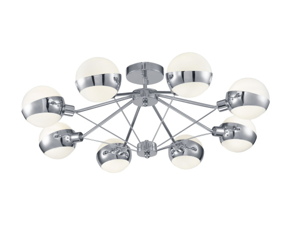 Потолочный светильник 8*E14 60Вт Хром IP20 Silvia FR5009CL-08CH Freya