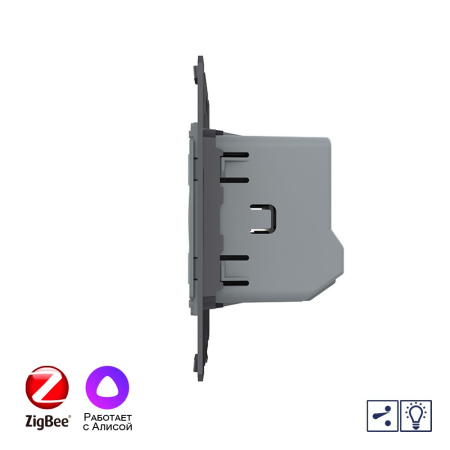 Одноклавишный проходной сенсорный диммер ZigBee (механизм) Livolo