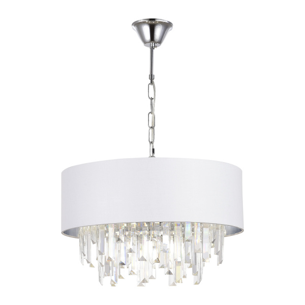 Люстра подвесная Хром/Белый E14 7*40Вт SLE1120-103-07 EVOLUCE