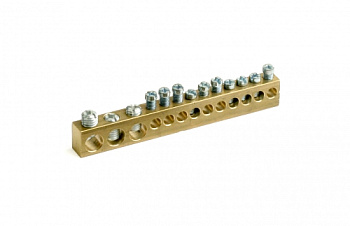 Клеммная колодка 12 мод. (отв.3х5.4мм+10х4.5мм) DKC