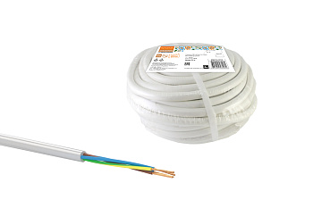 Провод ПВСмб 4х2,5 (20м), белый Народный