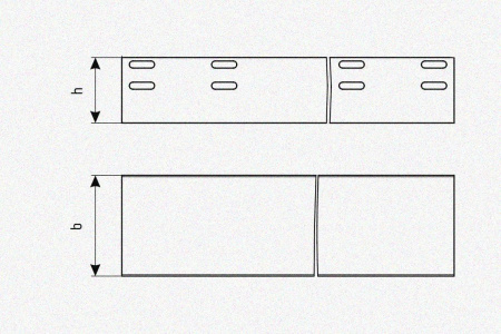 Лоток глухой ЛМГ 300х80х3000 УТ1,5, оцинкованный лист, S0,8