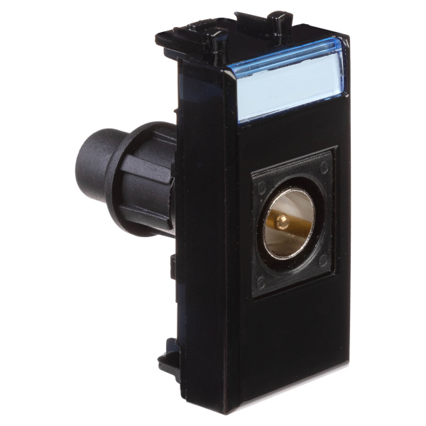 Розетка TV одиночная модульная, "Avanti", "Черный квадрат", 1 модуль DKC