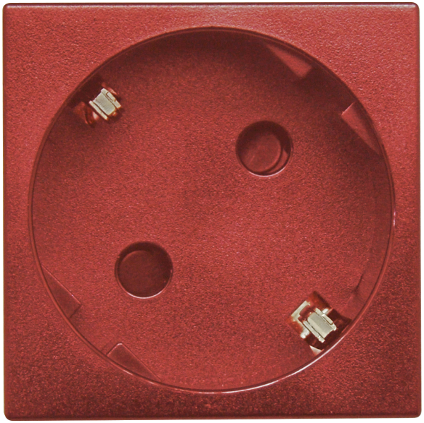 Donel Розетка 2К+З нем.ст., 45 гр., с з/ш, крас. матовая (45х45мм), серия (тип) DF6