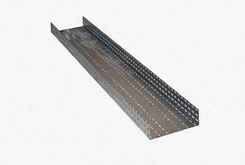 Лоток перфорированный ЛМ 400х50х3000 УХЛ1, оцинкованный лист S1,5