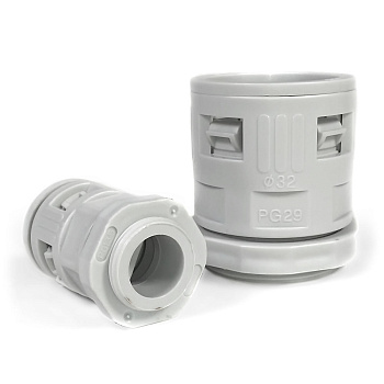 Муфта вводная для гофрированных труб серая ВМ-ГТ-16 Промрукав