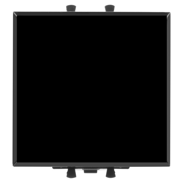 Перекрестный переключатель одноклавишный модульный, "Avanti", "Черный квадрат", 2 модуля DKC