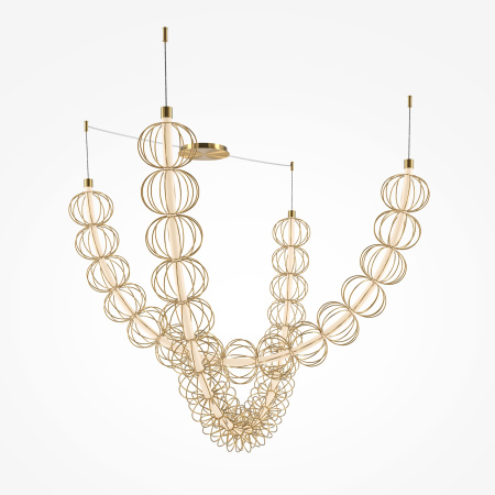 Подвесной светильник LED 107Вт Золото IP20 Golden Cage MOD216PL-L55G3K Maytoni