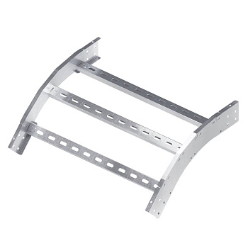 Угол лестничный вертикальный внешний 45 градусов 80х500, R600, цинк-ламельный DKC