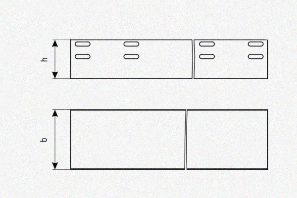 Лоток глухой ЛМГ 400х50х3000 УХЛ1, оцинкованный лист, S1,5