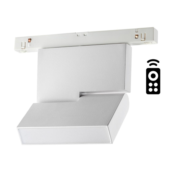Трековый св-к димм.с ДУ,со сменой цв.темп.IP20 LED 3000~6500К 10W 48V белый FLUM NOVOTECH