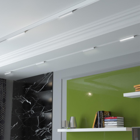 Трековый св-к для низков.шинопровода IP20 LED 4000K 24W 48V FLUM белый D NOVOTECH